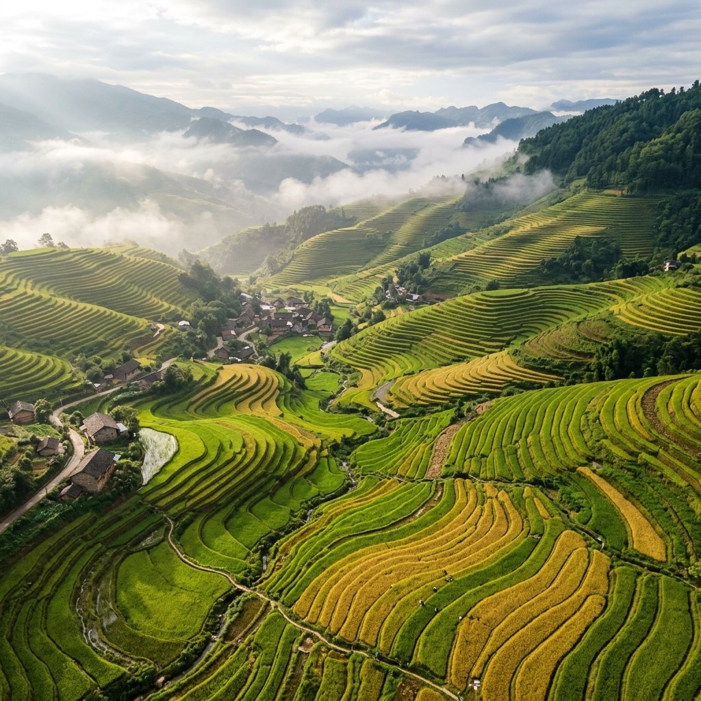 Vast agricultural landscape